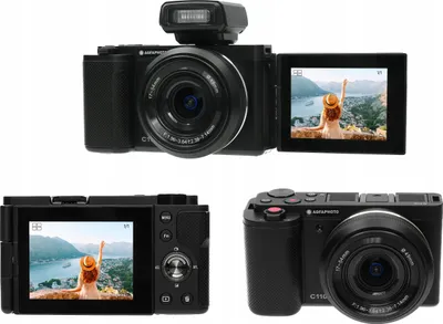 Image de Appareil photo numérique AgfaPhoto Pro 24MP 4K WiFi Moving LCD 3x ZOOM OPTIQUE / C110