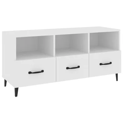 Obrázek produktu pro vidaXL TV skříňka bílá 102x35x50 cm Dřevěný materiál