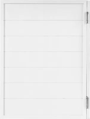 Image de Portes battantes pour café 81,3 x 106,7 cm Bois de pin Blanc avec charnières et quincaillerie