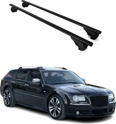 Produktbild von Dachträger Grundtäger für Chrysler 300C Touring 2005-2010 75kg Metall Schwarz 2x
