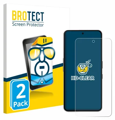 Produktbild von 2x Für Nothing Phone (3a) Pro Schutzfolie BROTECT Displayschutz Display Schutz Folie Klar Transparent