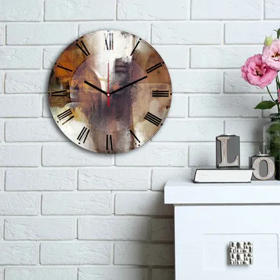 Produktbild von Opviq, 3030MS- HMA6168, Bunt, Wanduhren, 30 cm, 100% MDF (Dicke: 5 mm)
