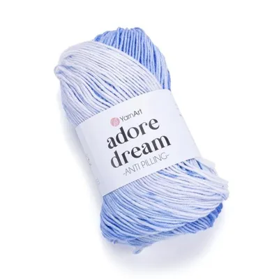 Produktbild von YarnArt Adore Dream 1067 – Weiches Premium-Garn mit Farbverlauf, 100% Anti-Pilling-Acryl, ideal für Pullover, Schals & Häkelprojekte, 100g