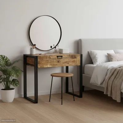 Produktbild von vidaXL Schlafzimmer-Frisiertische mit Speicher Braun Massivholz Mango