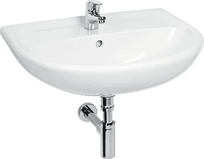 Produktbild von Jika Lyra plus - Waschtisch 600x490 mm, mit Überlauf, mit Hahnloch, weiß H8143830001041