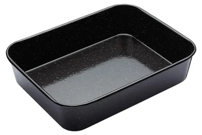 Image de Plat à four en émail, dimensions : 34 x 26 x 7 cm