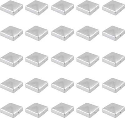 Produktbild von 25x Pfostenkappe verzinkt 91 mm Pyramide Abdeckkappe für Pfosten 9 x 9 cm