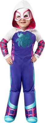 Image de Costume de luxe de l'araignée fantôme de Marvel pour enfants - Taille 3T4T