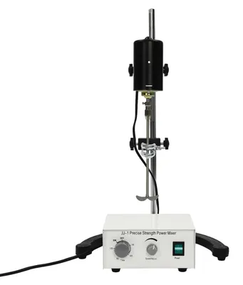 Image de Agitateur électrique de plafond - 100W - 0 à 3000 tr/min - Moteur à balais DC - Minuteur 0 à 120 minutes - 220V 50Hz - Acier inoxydable 304 - Blanc