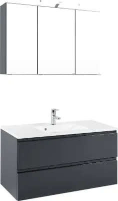 Produktbild von Cardiff Waschtisch-Set, grau/weiss