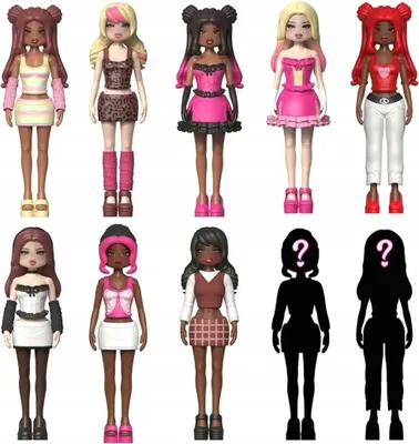 Zdjęcie produktu dla Dress To Impress Mystery Small Doll - 18 Pcs CDU, Mini lalka, Damski, 6 lat(a), Chłopak, dziewczyna, Różne kolory