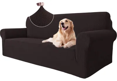 Produktbild von Omgoods - Dehnbarer Sofabezug für ein 3-Sitzer Sofa - Universeller, kratzfester Bezug, ideal für den Wohnbereich