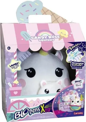 Obrázek produktu pro Blopens XTRA Candy Rose Jednorožec Squishy, kreativní sada, od 6 let, opakovaně použitelné šablony