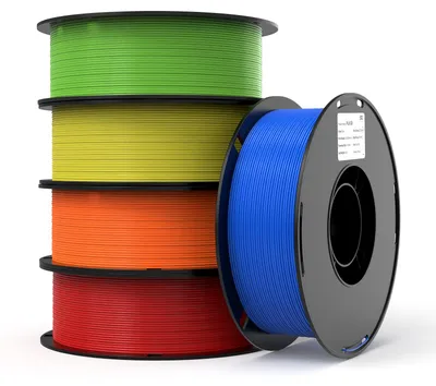 Produktbild von BIQU PLA GO 5kg 3D-Drucker Filament 1,75 mm, 5 Farben, je 1 kg, Blau, Gelb, Grün, Rot, Orange, PLA-Druckmaterial für FDM-3D-Drucker, Typ 1