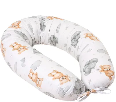 Produktbild von Schwangerschaftskissen V-förmig Cloudy Bears 170cm