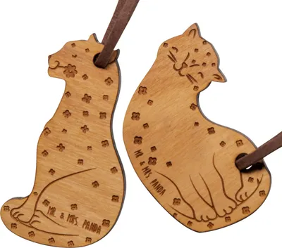 Produktbild von Mr. & Mrs. Panda paar schlüsselanhänger Leopard Zweisamkeit - Geschenk, Paare, Freundin, Liebe, Liebes, Freund, Pärchen, Hochzeit, Partner