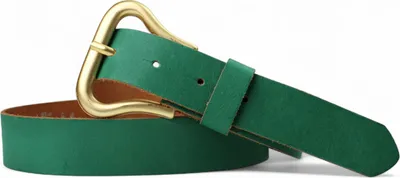 Produktbild von Ledergürtel Damen Echtleder 3 cm, Schnalle mattgold, Gürtel Vintage FRONHOFER