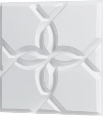 Zdjęcie produktu dla Panele ścienne 3D SucceBuy, 30 x 30 cm, PVC, kwiatowy wzór, białe, powierzchnia 32 stopy kwadratowe, nowoczesne, do użytku wewnątrz pomieszczeń, 33 sztuki