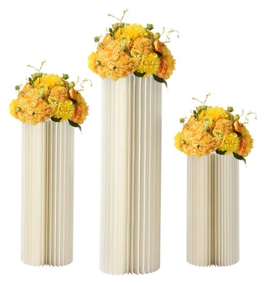 Produktbild von Set aus 3 Papierblumenständern für Hochzeiten und Feiern
