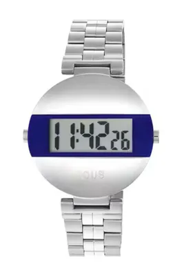 Produktbild von Tous Damen Uhr Quarz Edelstahl Silberfarben Kalender 30m Wasserdicht 300358030