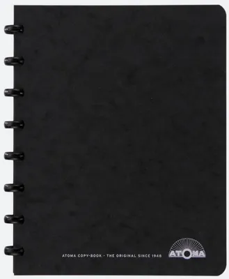 Immagine prodotto di Atoma – Quaderno per riunioni, ft A5, nero, a righe