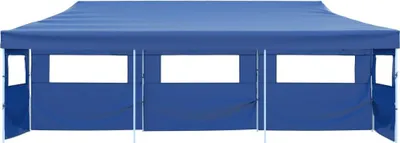 Produktbild von vidaXL Faltzelt Partyzelt Pop-Up mit 5 Seitenwänden 3 x 9 m Blau