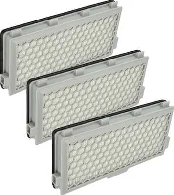 Produktbild von vhbw 3x Staubsaugerfilter kompatibel mit Miele Complete C3 Silence Ecoline Staubsauger - HEPA Abluft-Filter Weiß