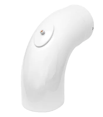 Produktbild von Raik Rauchrohrbogen / Ofenrohrbogen Emaille 150mm - 90° Bogen glatt Weiß mit Reinigungsöffnung