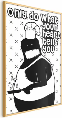 Produktbild von Posterpapier Poster - Only Do What Your Heart Tells You 40x60 cm Text n-A-0733-ao-a
