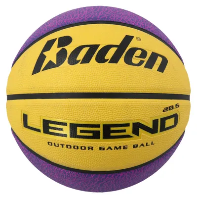 Obrázok produktu pre Baden Legend - lopta na vonkajšie hry - basketbal, farba:žltá / fialová, veľkosť lopty:6