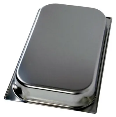 Imagen del producto de Recipiente GN con borde reforzado - Bandeja de acero inoxidable, tamaño 1/1 GN, profundidad de 65 mm