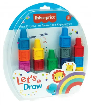 Productafbeelding van Fisher-Price Tekenen maar! 13-delige set kleurpotloden