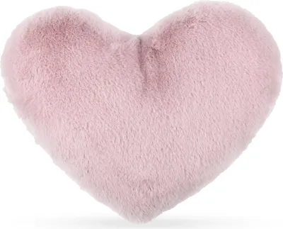 Produktbild von Herzkissen in Vier Farben – Weiches Plüsch-Dekokissen aus Polyester – Ideal als Valentinstagsgeschenk – Pflegeleicht, -