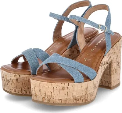 Produktbild von Tamaris Damen Sandalette 20954-36, 20954-37, 20954-38, 20954-39, 20954-40, 20954-41 TAM-1-28034-42 DENIM 38 [Schuhe Frau]