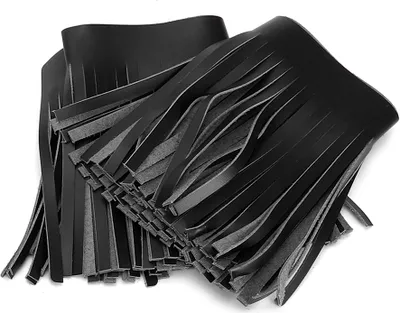 Immagine prodotto di 2 pezzi moto retrò pedale sella, frange in Similcuoio (nero)