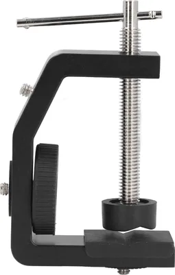 Immagine prodotto di Supporto per fotocamera con morsetto a C con vite da 1/4 di pollice, cuscinetto universale in gomma da tavolo regolabile per 0-60 mm