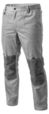 Produktbild von Arbeitshose Herren hellgrau/grau Gr. 3XL (58) Högert Technik, 100% Baumwolle, viele Taschen – KALMIT Bundhose Berufsbekleidung (HT5K805)