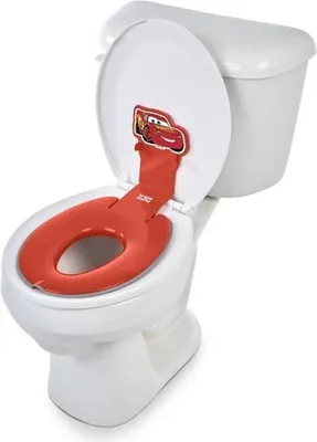 Image de DISNEY BABY - CARS - Réducteur de siège de toilette universel et autocollant pour enfants, innovant, installation rapide, semi-permanent
