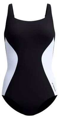 Image de SPEEDO Quantum Contour, maillot de bain une pièce pour femmes, noir et blanc, taille 42
