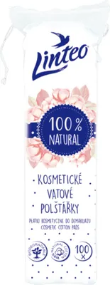 Zdjęcie produktu dla Linteo Płatki Kosmetyczne Satin Jaśmin 100 Szt Do Demakijażu Białe Okrągłe