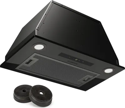 Image de Klarstein Hotte Aspirante Encastrable 52 cm, Hotte Aspirante Silencieuse, Hotte de Cuisine avec Lampes LED, Débit d'Air Puissant 439 m³/h, Minuterie, Commandes Tactiles, Hotte avec Évacuation