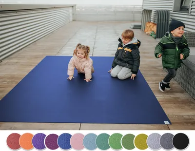 Produktbild von Outdoor Krabbelmatte SanoSoft 180x240cm Blau
