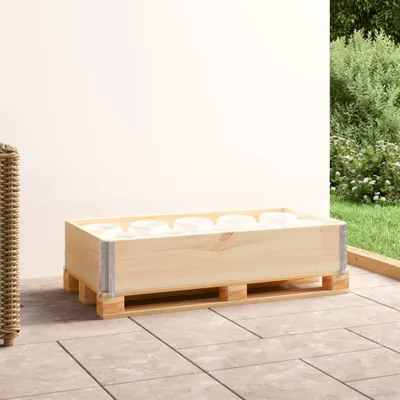 Produktbild von 2024 Moderne Tischplatten Paletten-Aufsatzrahmen 50x100 cm Kiefer Massivholz 176202