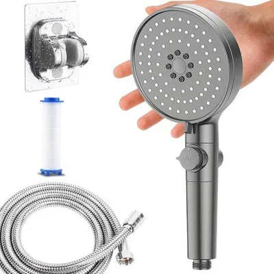 Produktbild von Ergonomische Handdouche mit verschiedenen Strahlständen und Filterfunktion