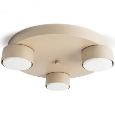 Produktbild von LUXOLAR Deckenleuchte rund 3-flammig GX53 LED Beige