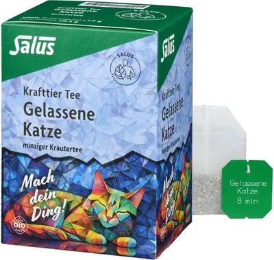 Produktbild von Salus Krafttier Tee Gelassene Katze, Kräutertee 15 St
