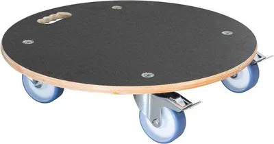 Produktbild von Gartenwagen MAXIGRIP Ø 58 x 145 cm I Transporthilfe & Transportwagen für Innen + Außen I Holz I 2 Bremsen I Tragfähigkeit 300 kg I  Deutschland