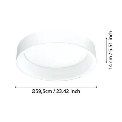 Immagine prodotto di Plafoniera LED Marghera1 Ø 59,5 cm bianco