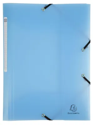 Produktbild von Sammelmappe Polypropylen A4 3 Klappen Pastellblau Exacompta Chromaline Pastell