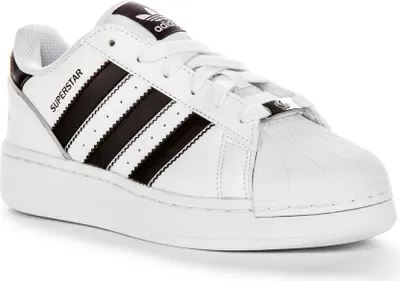 Produktbild von Adidas Youth Superstar XLG Retro Classic Bold Logo LW PLT Ledersneaker für Jugendliche in Weiß Schwarz – 4,5 UK - 37 1/3 EU - 5 US / Weiß schwarz